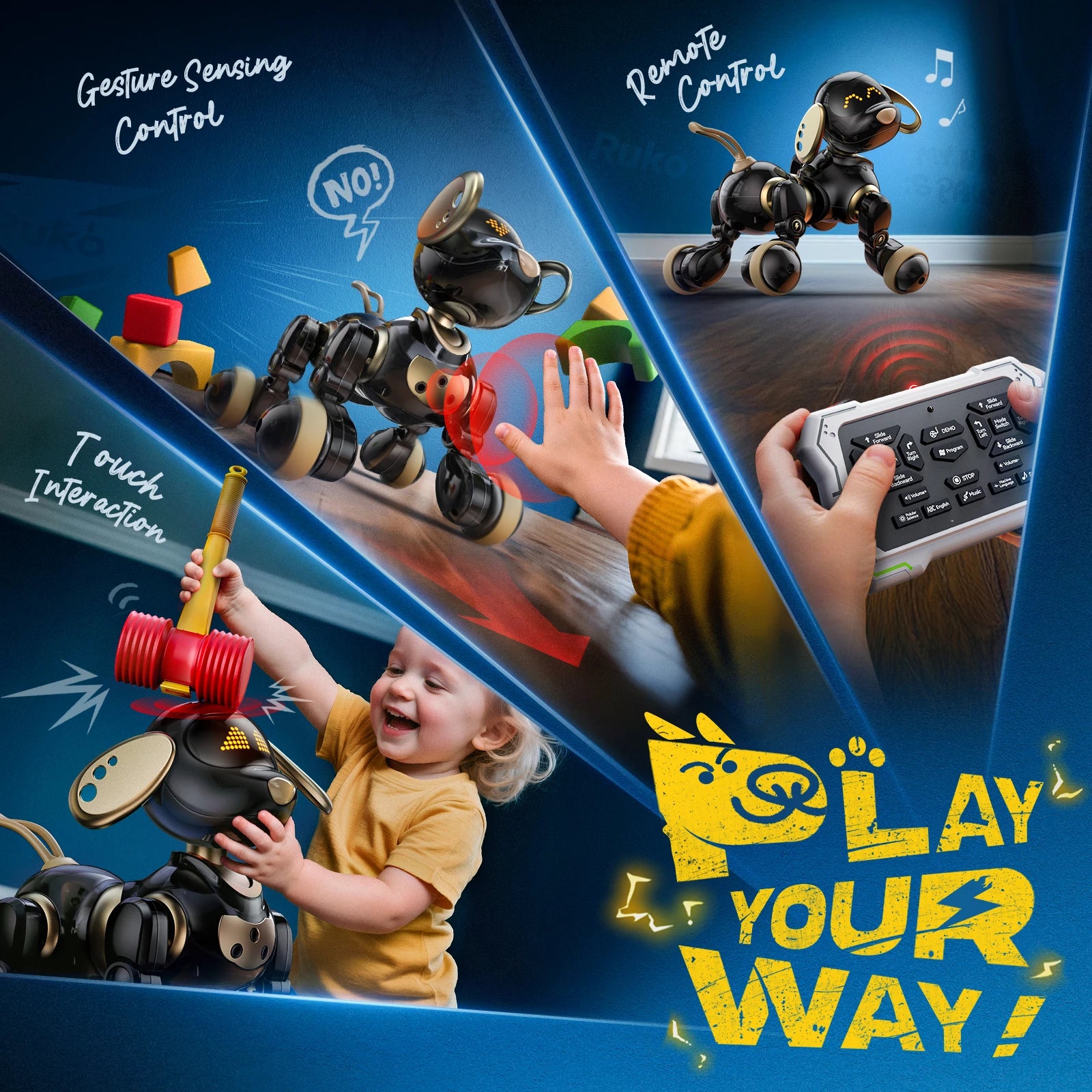 Ruko 18011 RC Robot Dog Toy