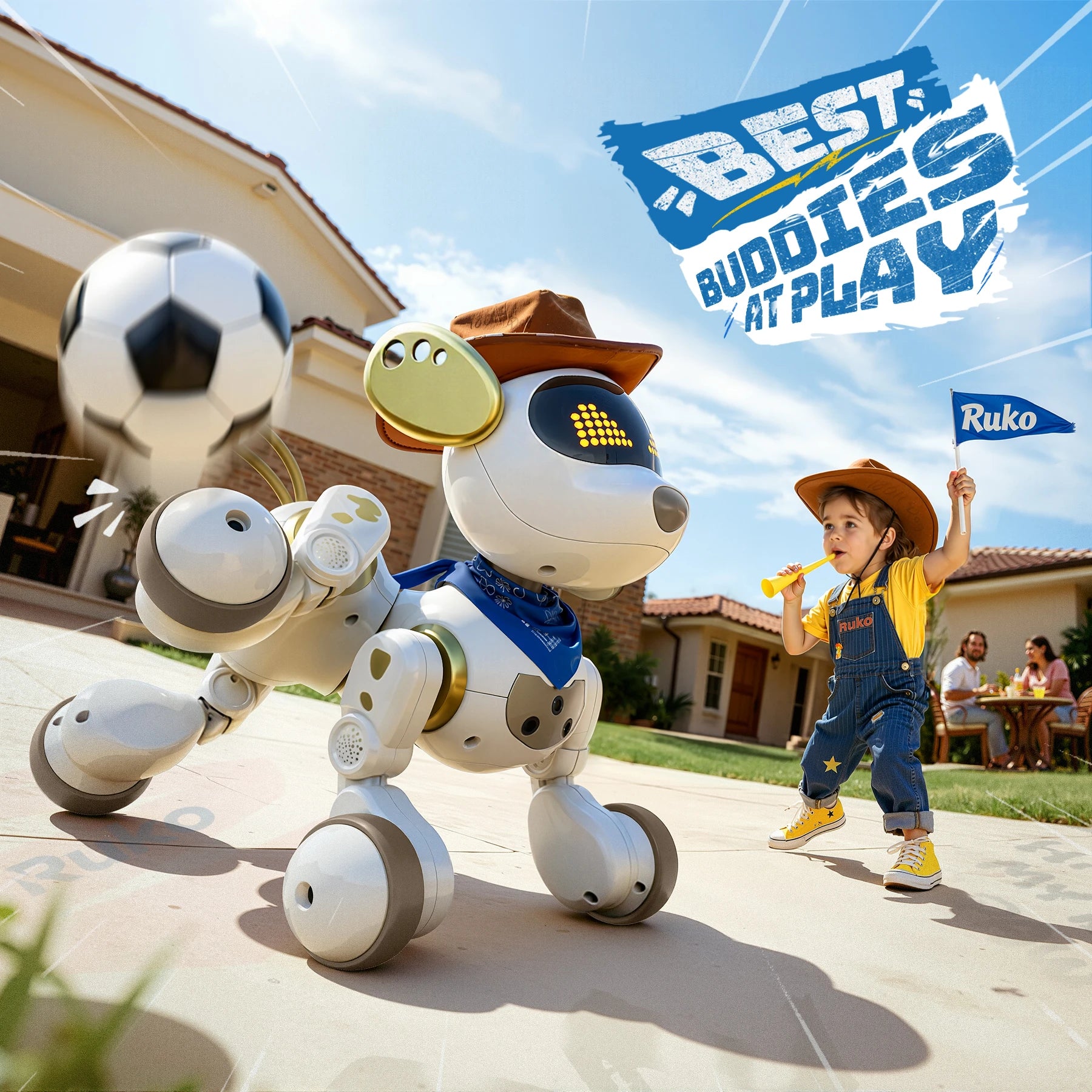 Ruko 18011 RC Robot Dog Toy