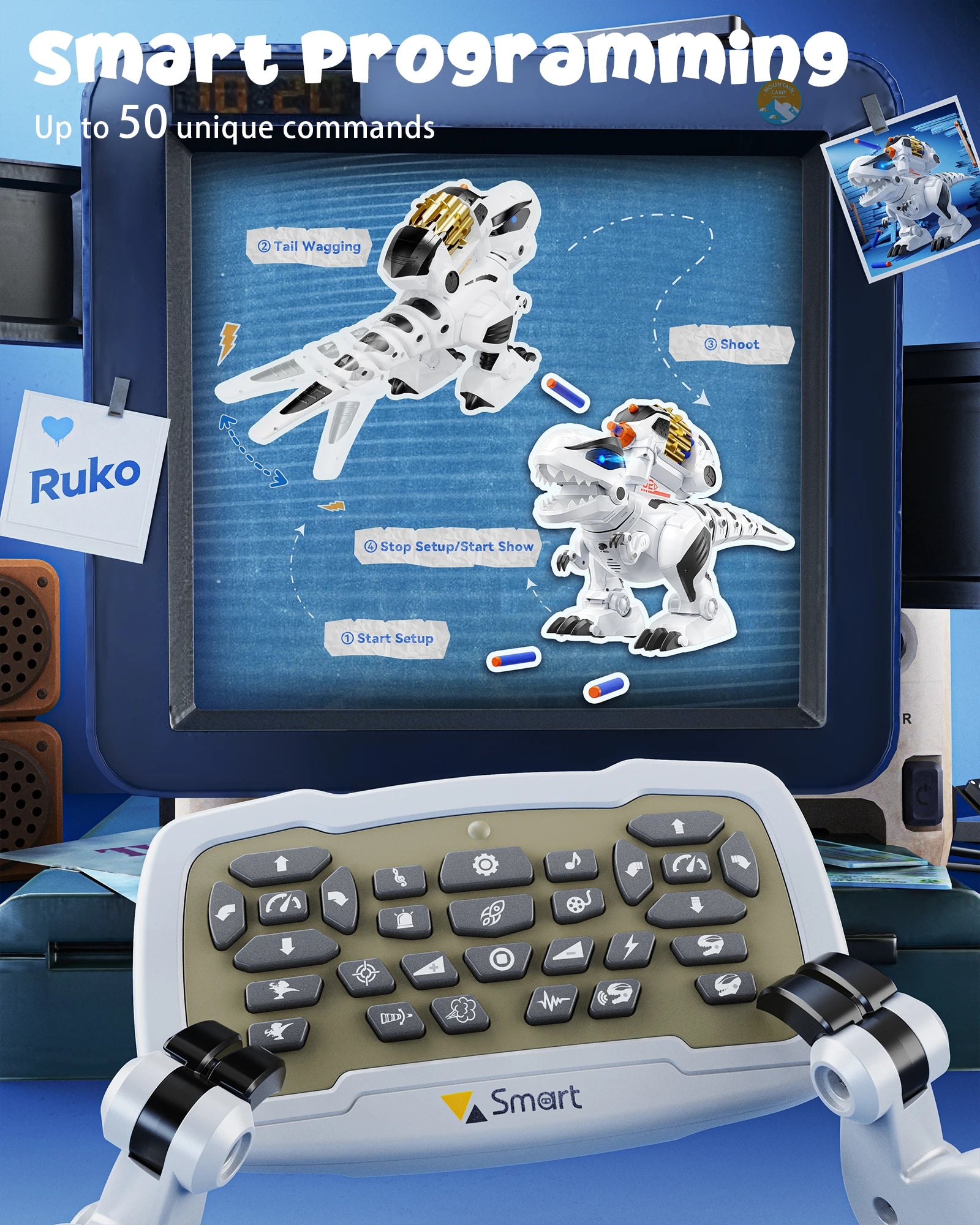 Ruko 8809 RC Dinosaur Smart Robot