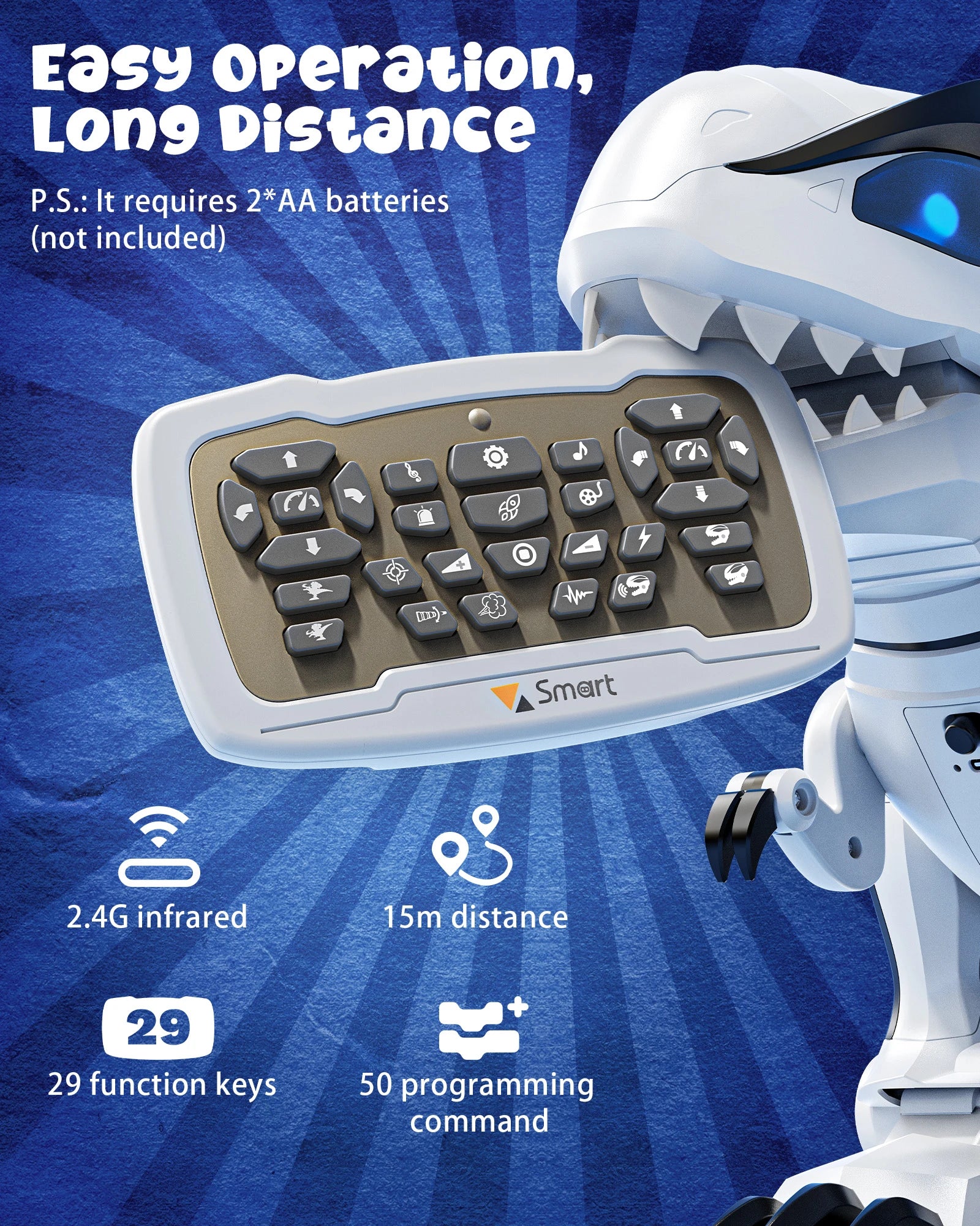 Ruko 8809 RC Dinosaur Smart Robot
