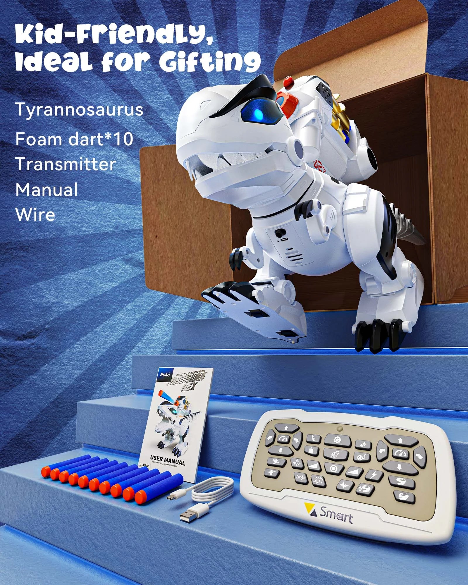 Ruko 8809 RC Dinosaur Smart Robot
