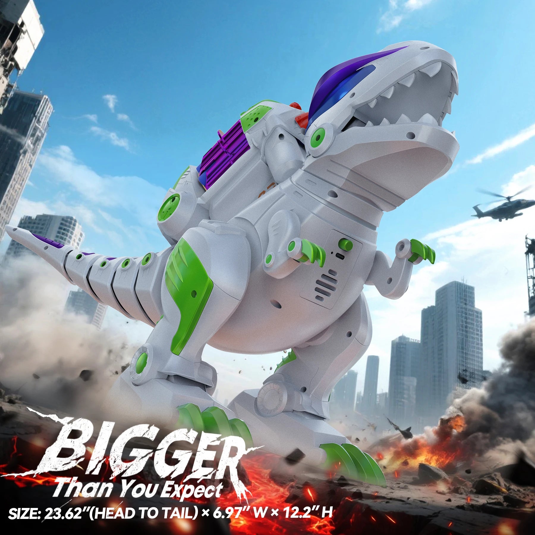 Ruko 8809 RC Dinosaur Smart Robot