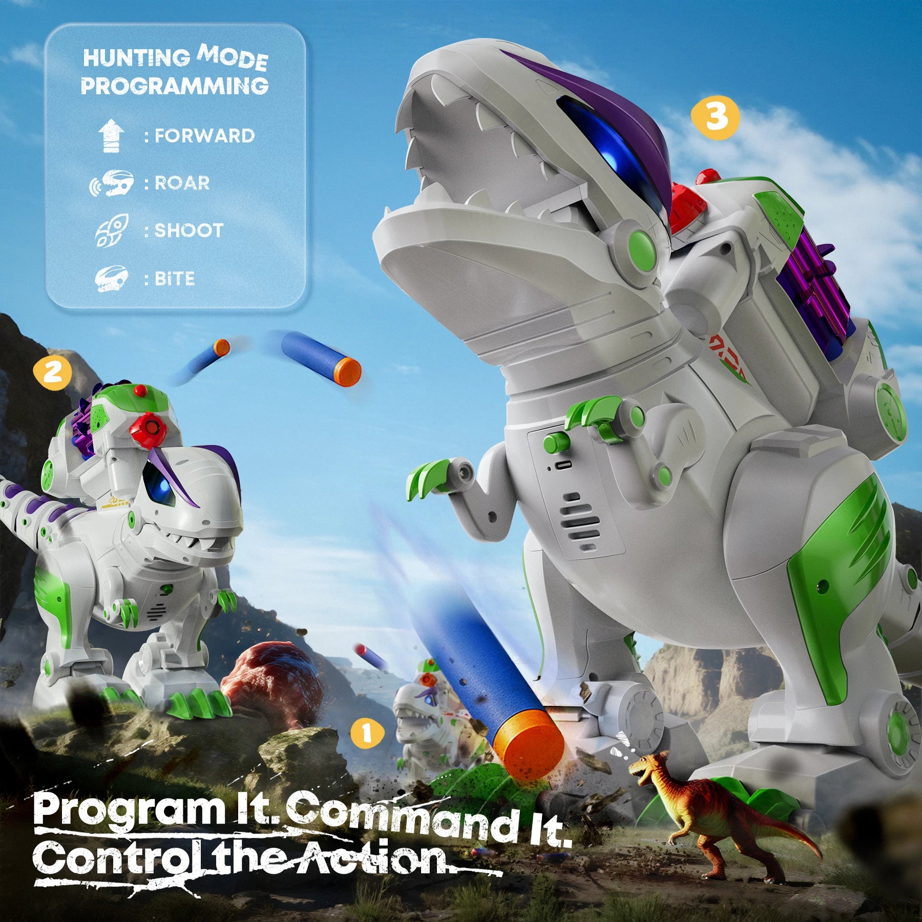 Ruko 8809 RC Dinosaur Smart Robot